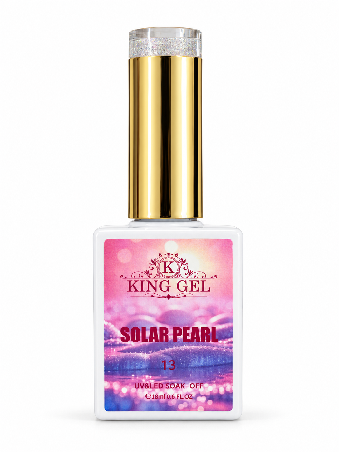 KING GEL Solar Pearl Cateyes bottle studio photo